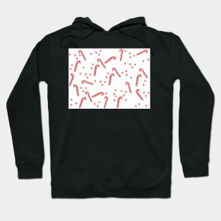 Candy Canes on White Hoodie